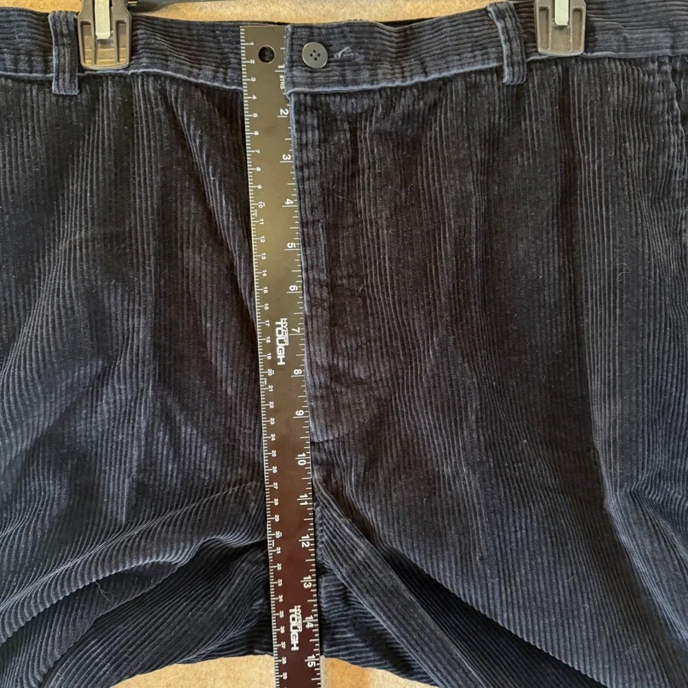 Jos. A. Bank Corduroy Pants 40x32 Navy Blue Straight Leg Cotton 1452-01080